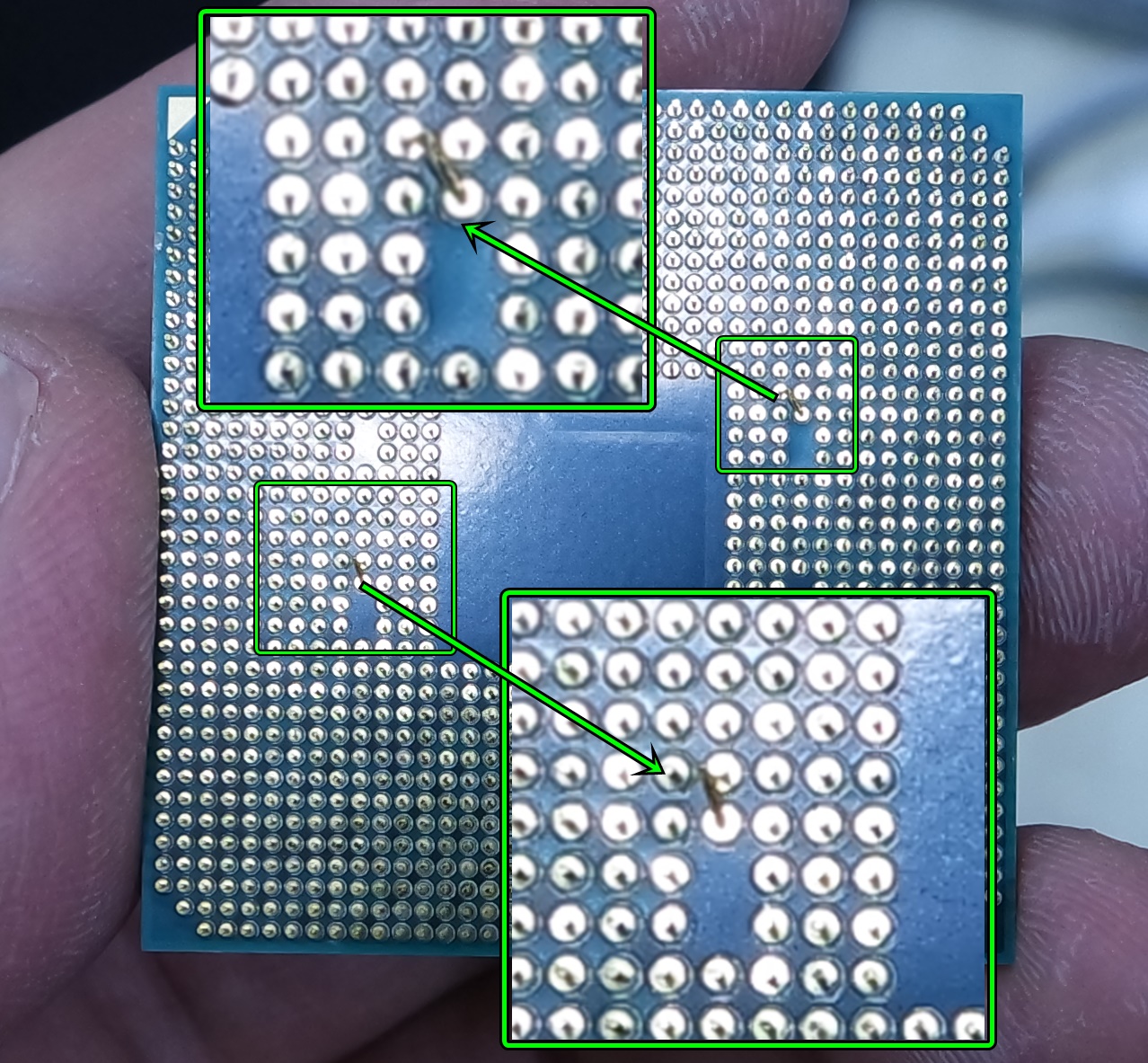  AMD 2200G CPU 핀 휨