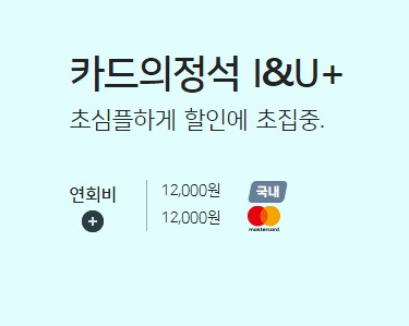 카드의정석 I&amp;U+ 1
