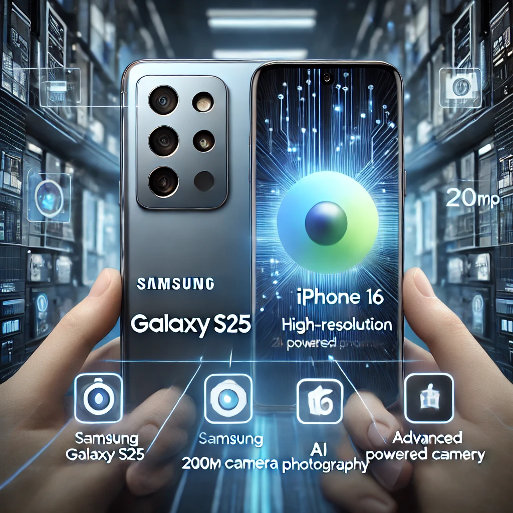 카메라 성능 비교 (갤럭시 S25의 200MP 카메라 vs 아이폰 16의 AI 사진 기술)
