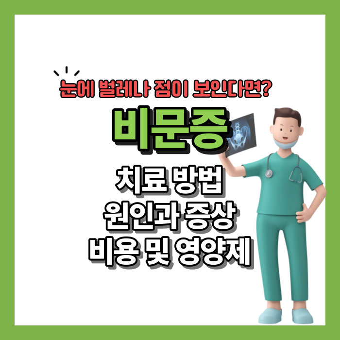 비문증치료방법&#44; 원인과증상&#44; 비용 및 영양제