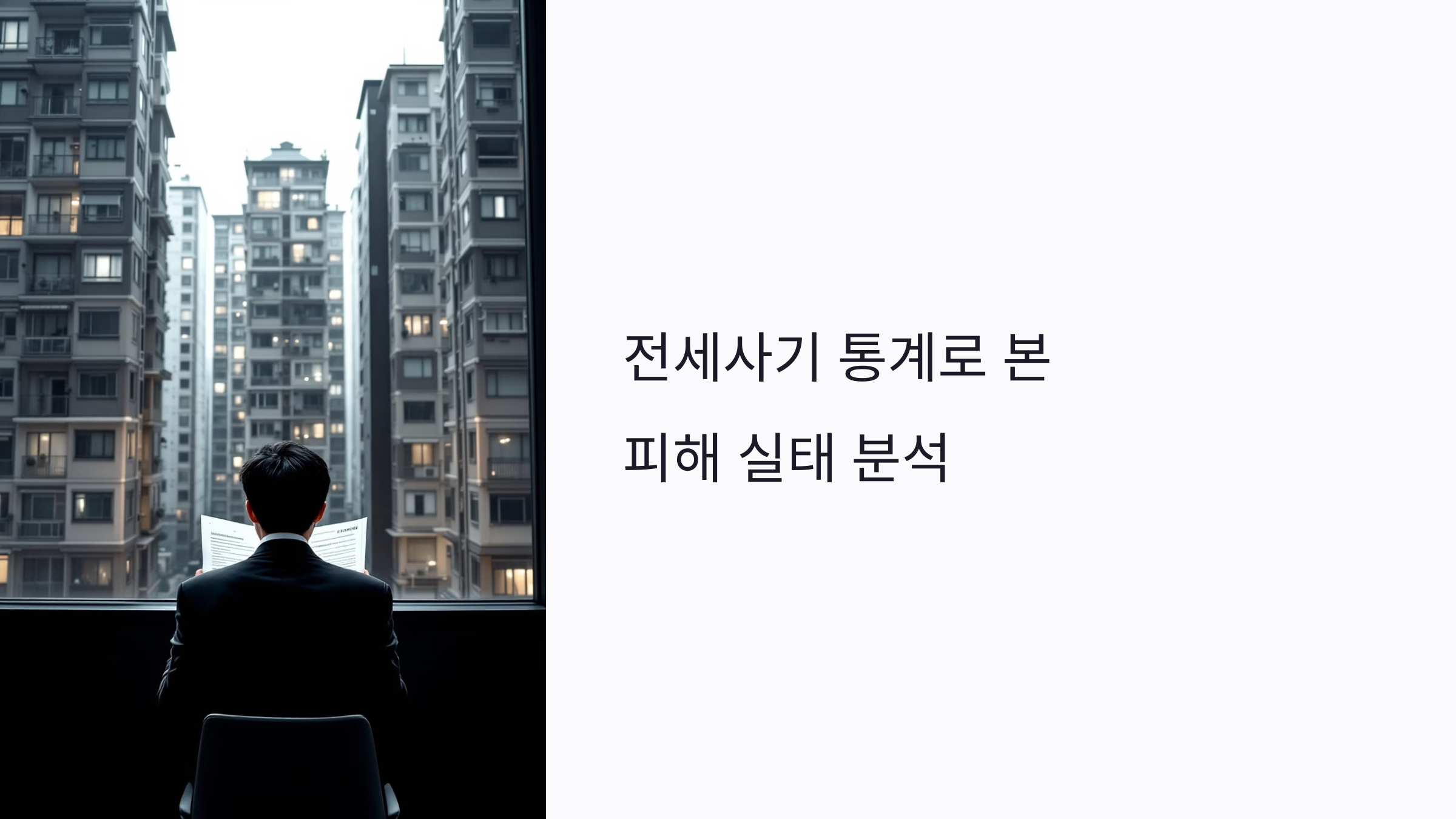 전세사기 통계로 본 피해 실태 분석: 지역별 분포부터 중개사 연루 유형까지 정리