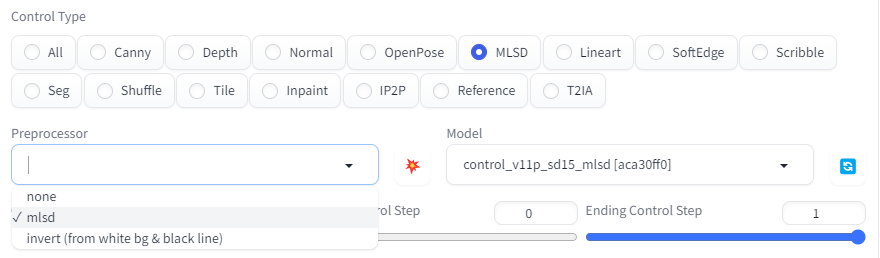 ControlNet MLSD 모델