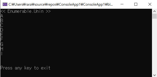  [C#/Linq] Enumerable.Union 사용하기.