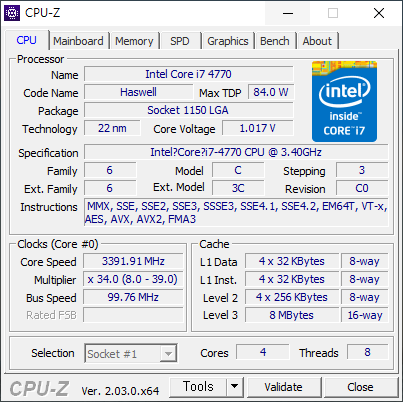 CPU-Z 프로그램 다운로드