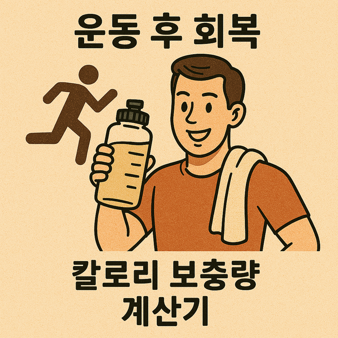 운동 후 회복 칼로리 보충량 계산기