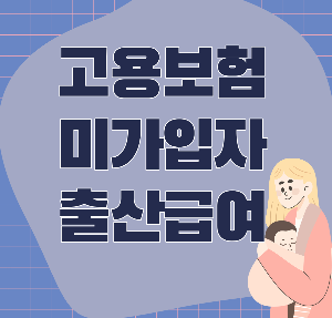 고용보험 미적용자 출산급여