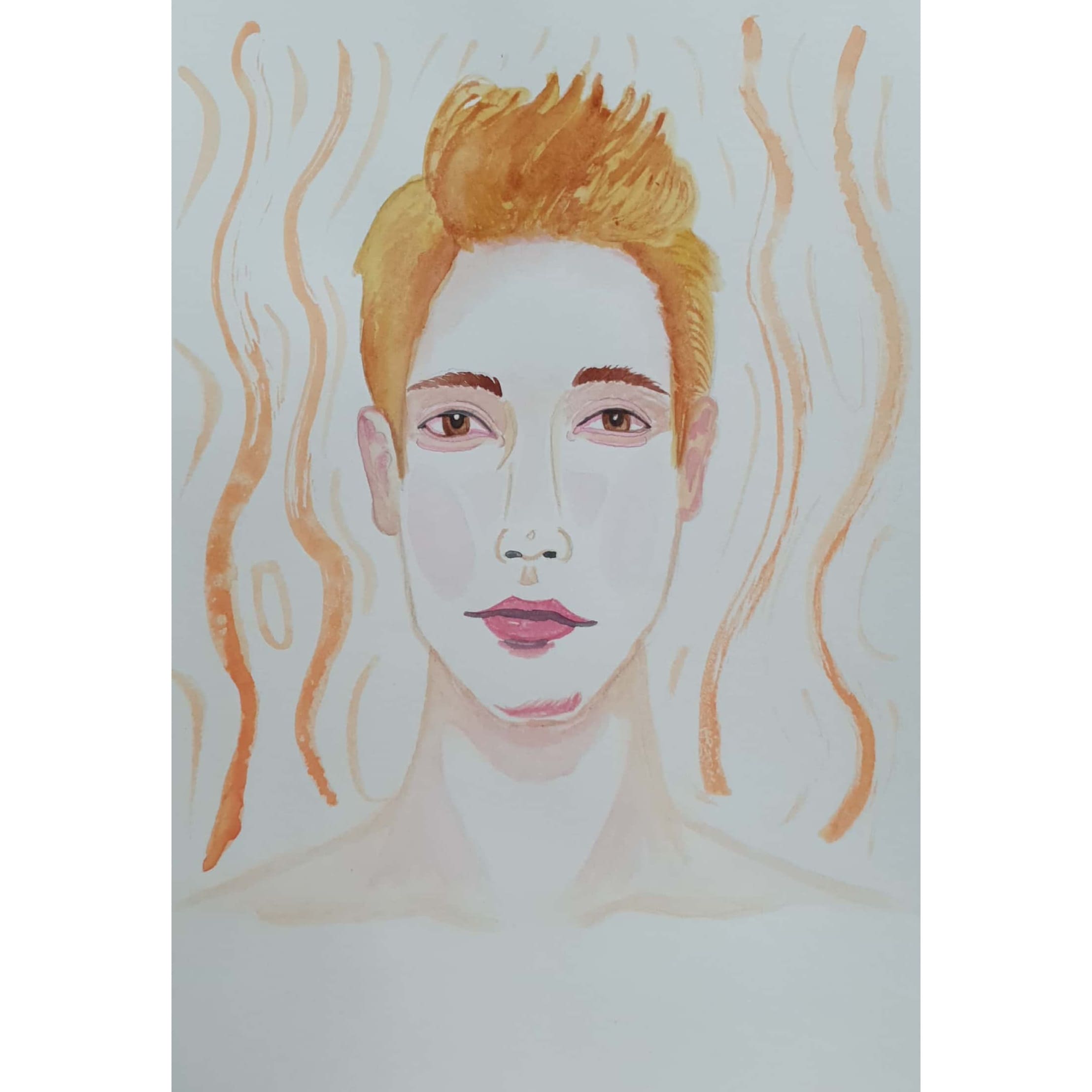 Front 앞 / 일러스트 그림 드로잉 / 인물화 그리기