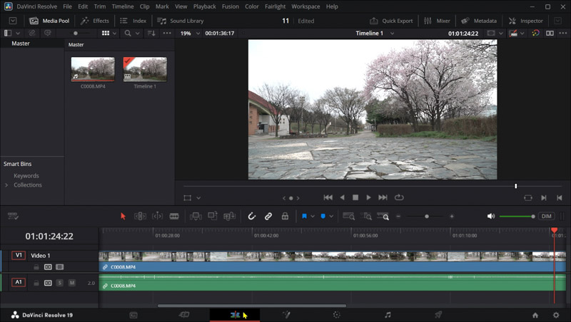 다빈치리졸브-편집(Edit)페이지