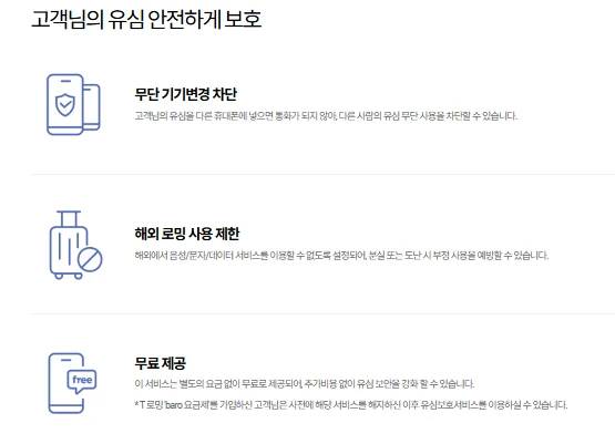 SKT 유심보호서비스 신청방법 2025