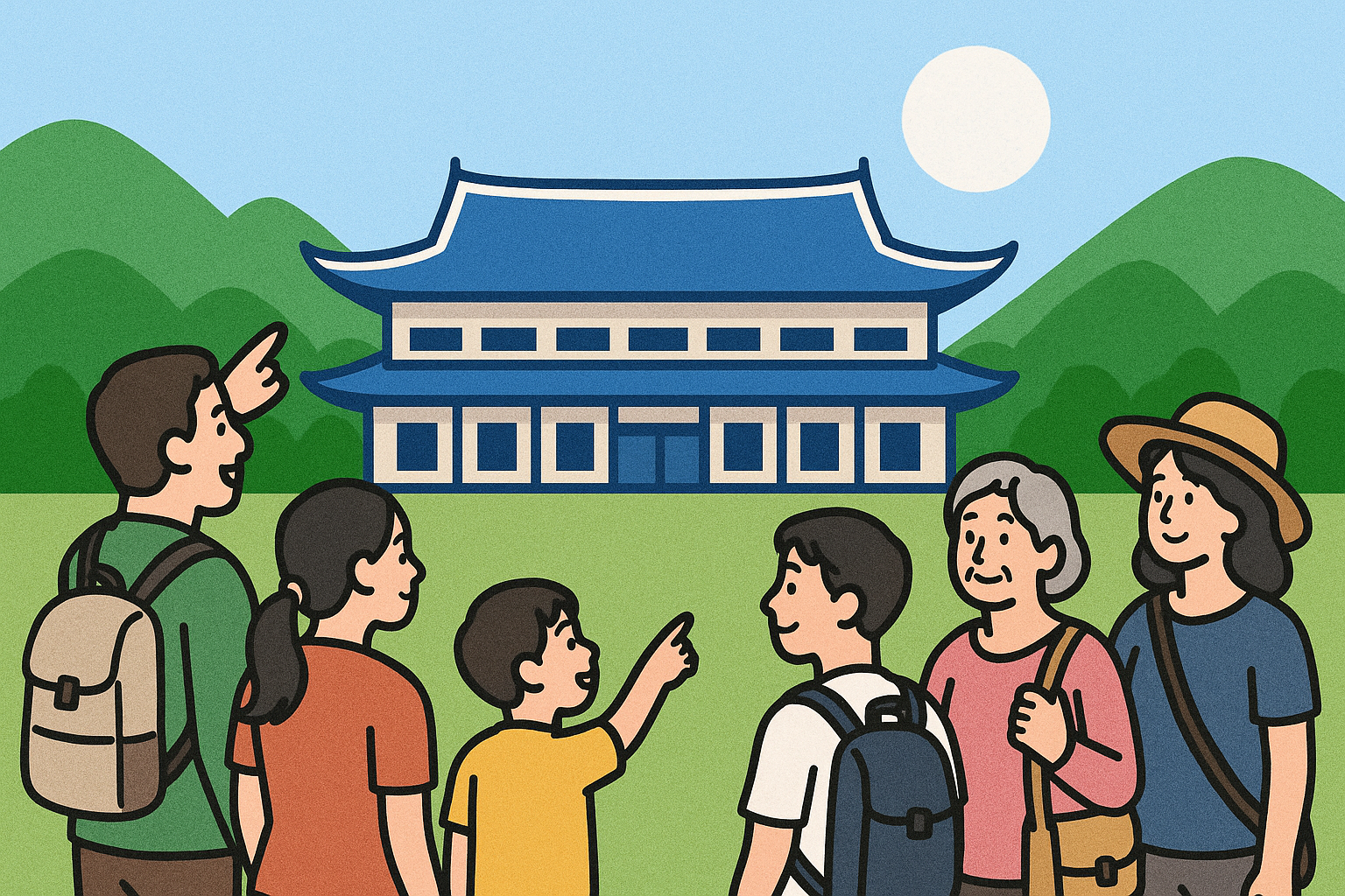 청와대구경하는 사람들-이미지