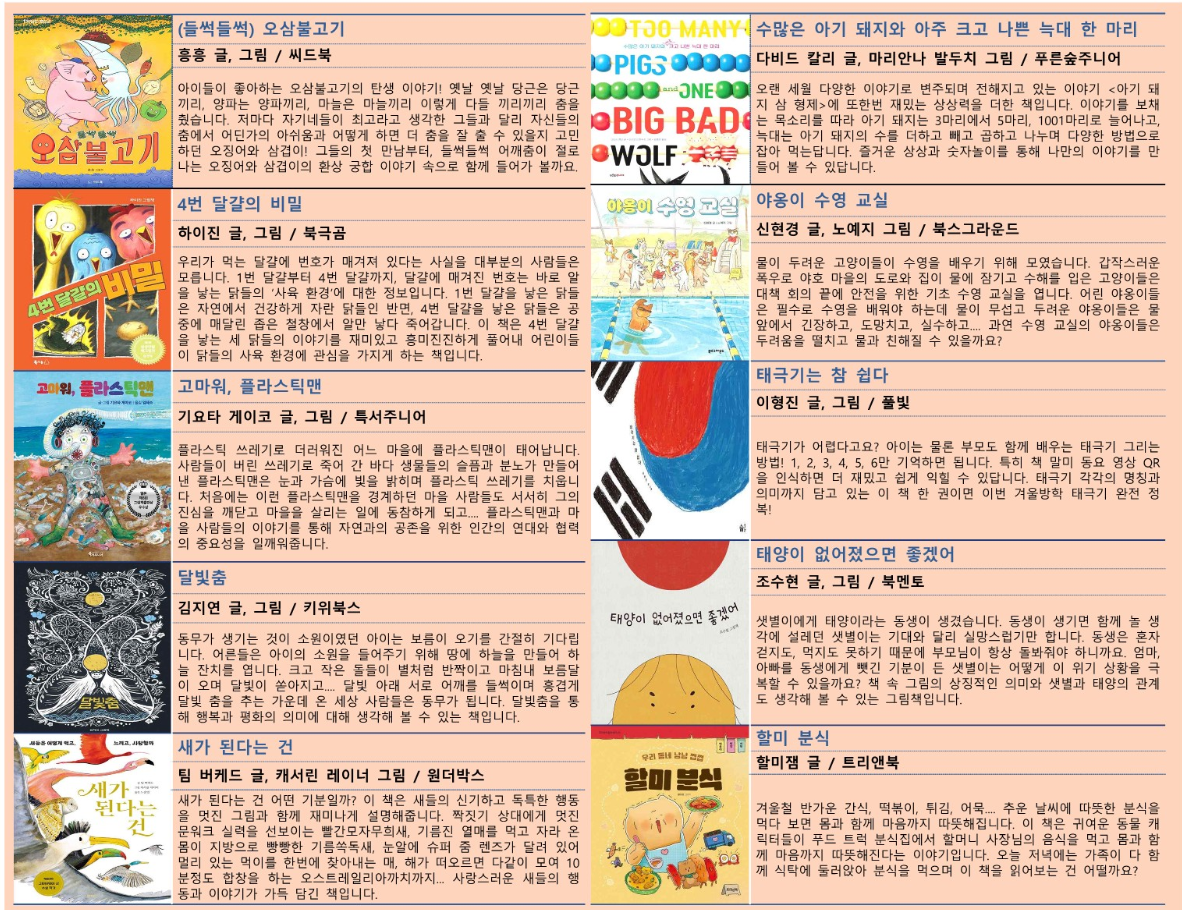2023년 서울시교육청 어린이도서관 겨울방학 권장도서 (유아&#44; 초등)