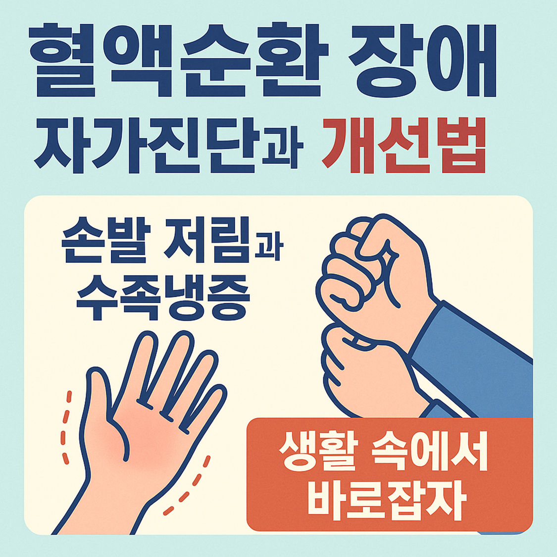 혈액순환 장애 자가진단과 개선법