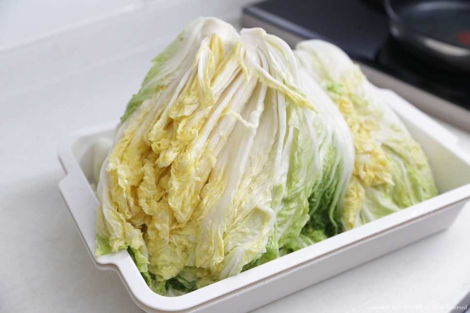 짠맛 김장봉투로 간단하게 속이 꽉 찬 배추절임 배추절임 시간 27
