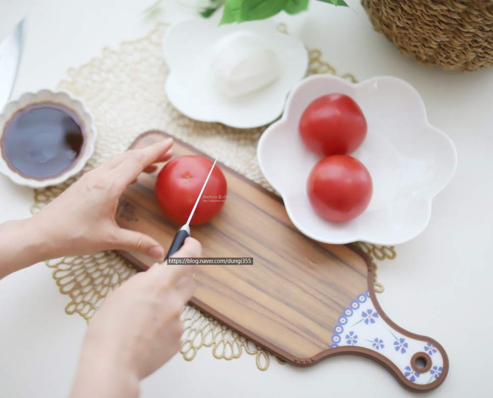 토마토 샐러드 소스 토마토 카프레제 20