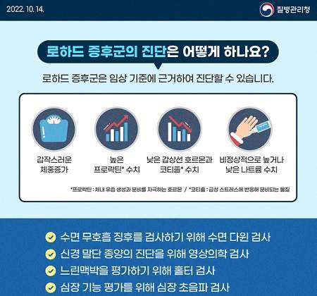 로하드 증후군 진단 출처-질병관리청