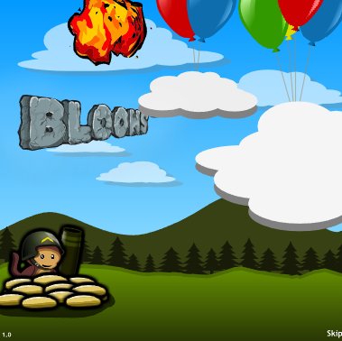 풍선 타워 디펜스 4 확장판 (Bloons TD 4 Expansion) 플래시게임 플레이 화면