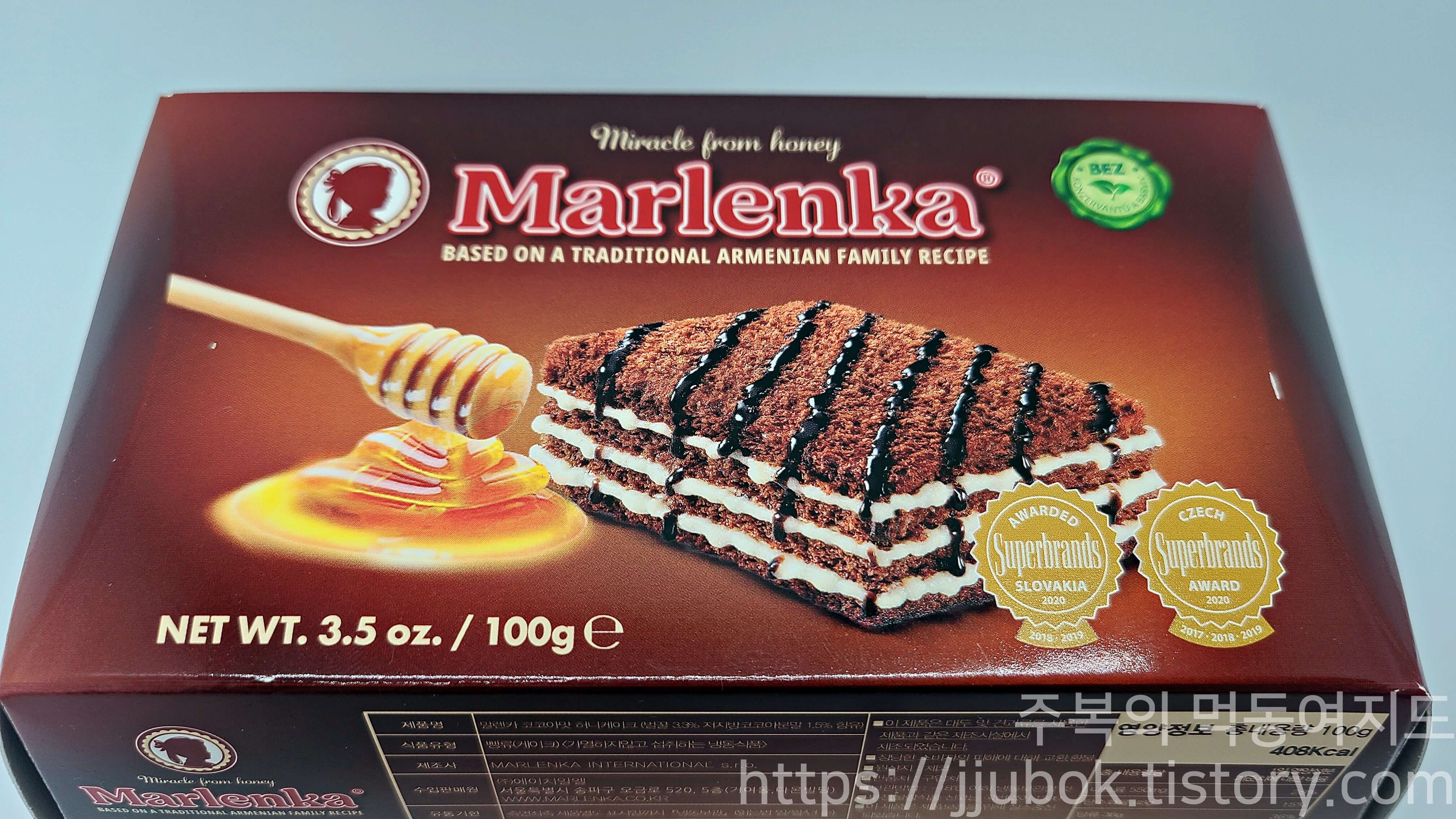 말렌카-코코아맛-허니케이크-100g