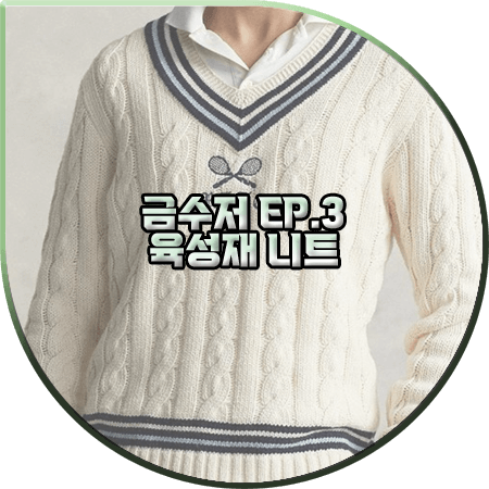  금수저 3회 육성재 니트 :: 폴로랄프로렌 크리켓 자수 케이블 스웨터 : 이승천 패션