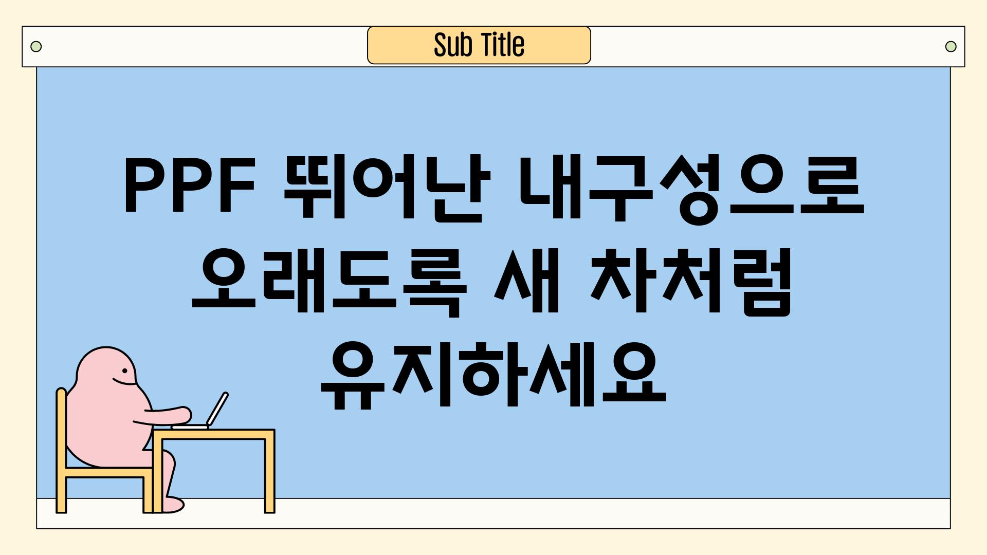 PPF 뛰어난 내구성으로 오래도록 새 차처럼 유지하세요