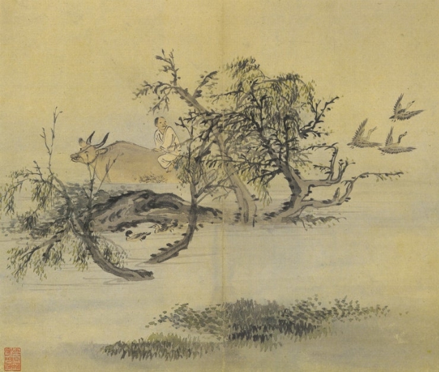 단원 김홍도 병진년화첩(丙辰年畵帖) "섭우도(涉牛圖)"의 화풍 및 현대에 주는 예술적 의미 살펴보기