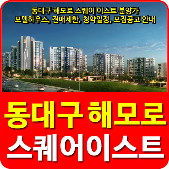  동대구 해모로 스퀘어 이스트 분양가 및 모델하우스, 전매제한, 청약일정, 모집공고 안내