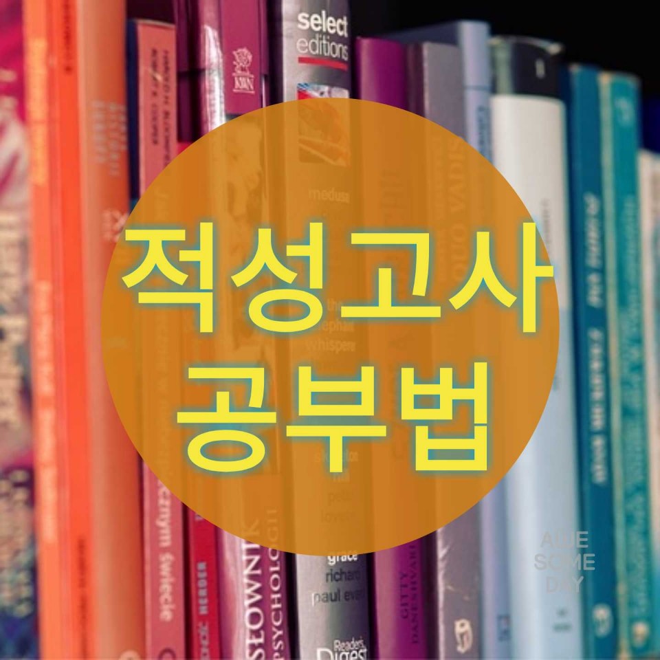  적성고사 합격하는 공부법