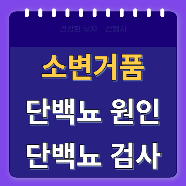 소변거품/단백뇨원인/썸네일