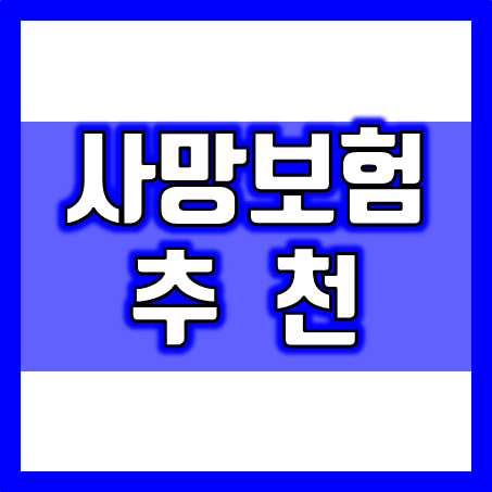  종신보험 및 정기보험 등 가족을 위한 사망보험추천 및 비교 포인트