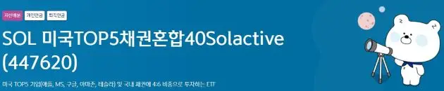 SOL미국TOP5채권혼합40Solactive