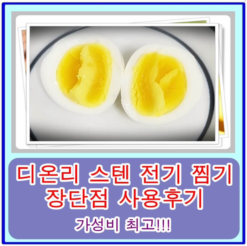  디온리 스텐 전기 찜기 장단점 사용후기 - 계란, 야채, 만두 등 다양한 음식 뚝딱!!