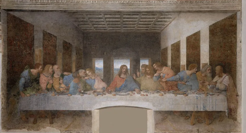 레오나르도 다빈치 최후의 만찬 작품 사진