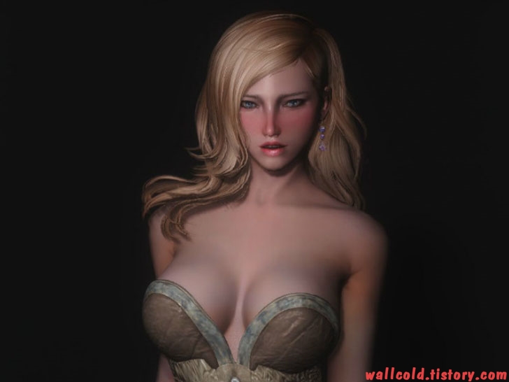 스카이림 의상 - 로그 의상 hagane outfit clothes hdt skyrim mod 001