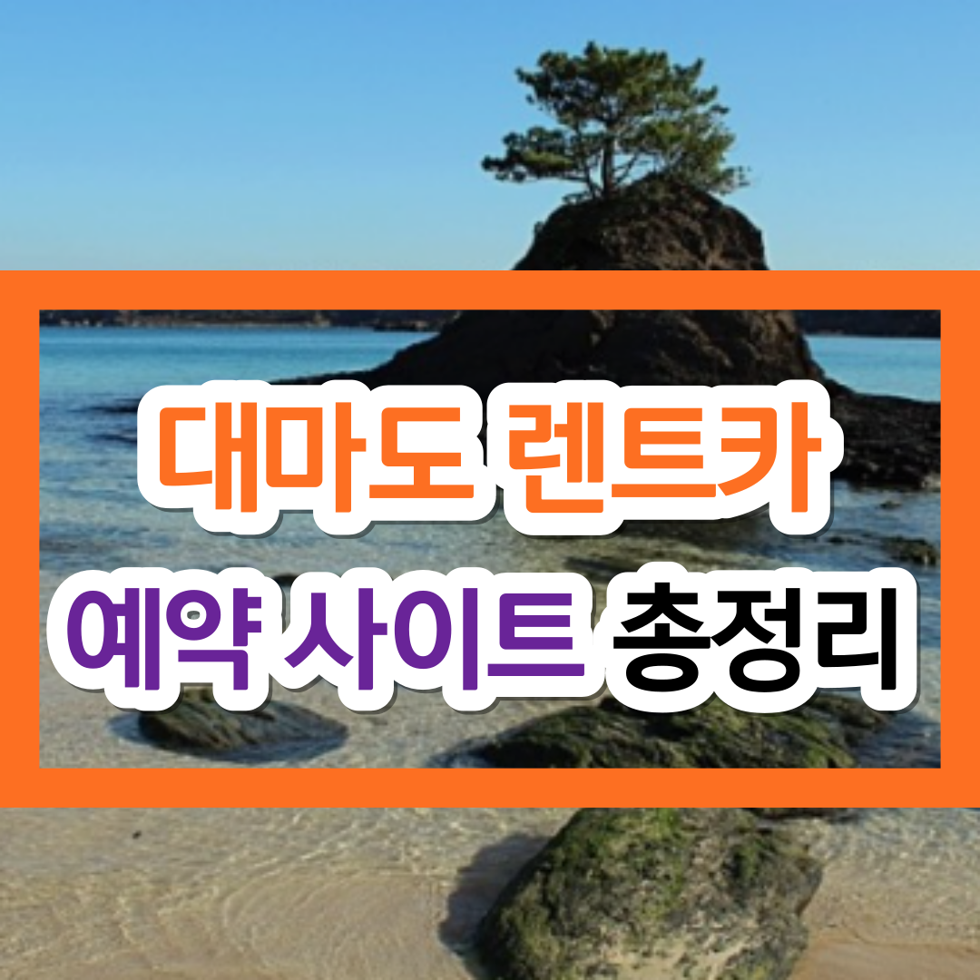 대마도 렌트카 예약 사이트 완벽정리!