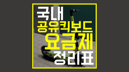 2021년 국내 공유킥보드 업체별 요금제 이용가능지역 정리 2021년 국내 공유킥보드 업체별 요금제 이용가능지역 정리