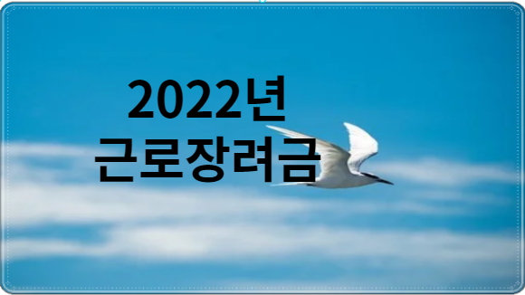  근로장려금 2022년 9월 신청 방법과 기간