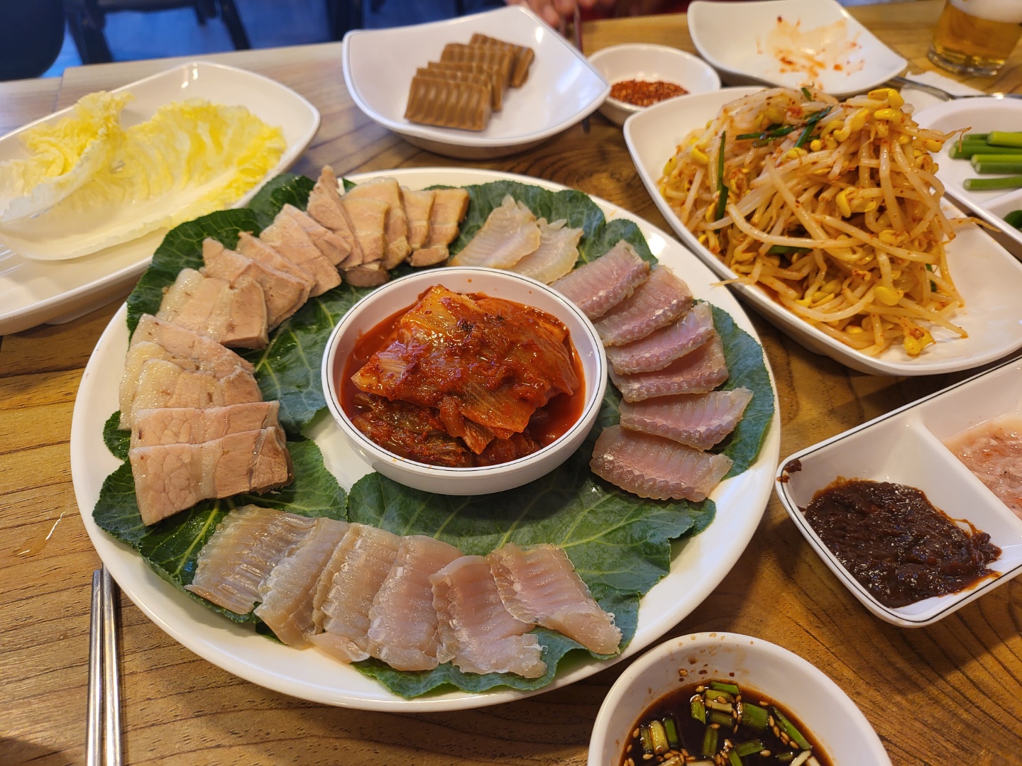 홍어삼합