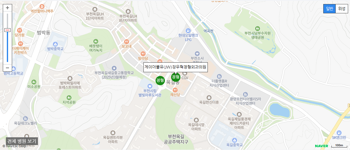 부천시에서 야간 진료를 볼 수 있는 정형외과 병원 제이더블유(JW)장우혁정형외과의원