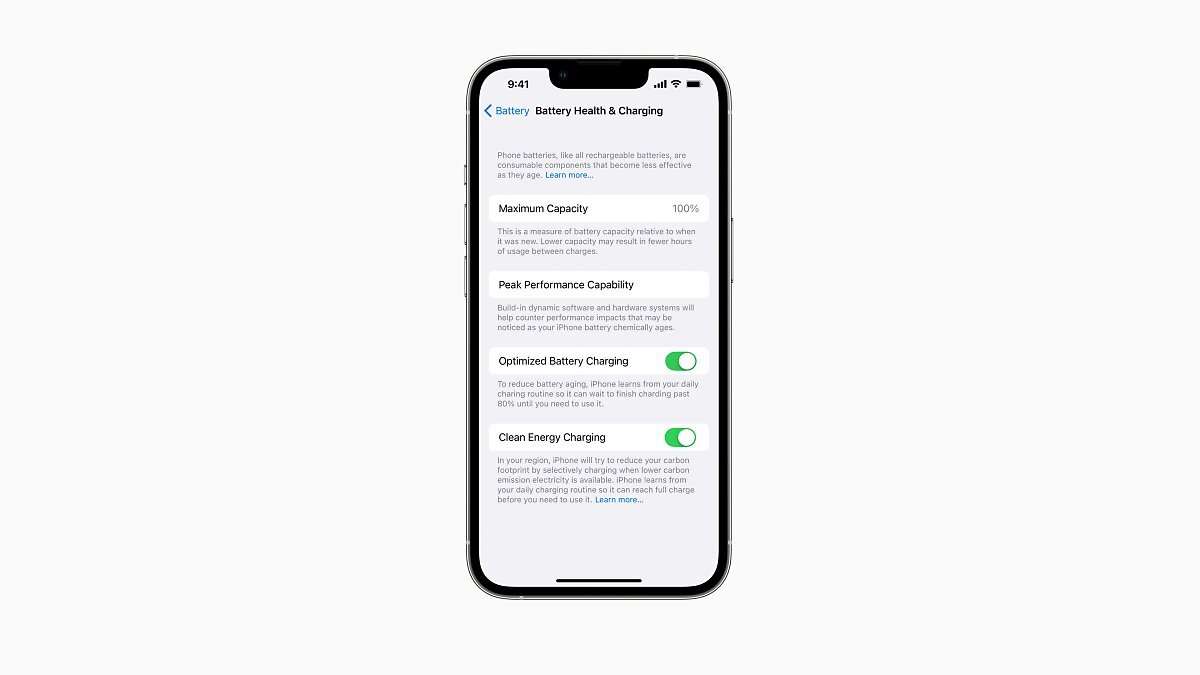  iOS 16 새로운 기능 : 재생에너지 충전, 애플 글로벌 공급망 탈탄소화