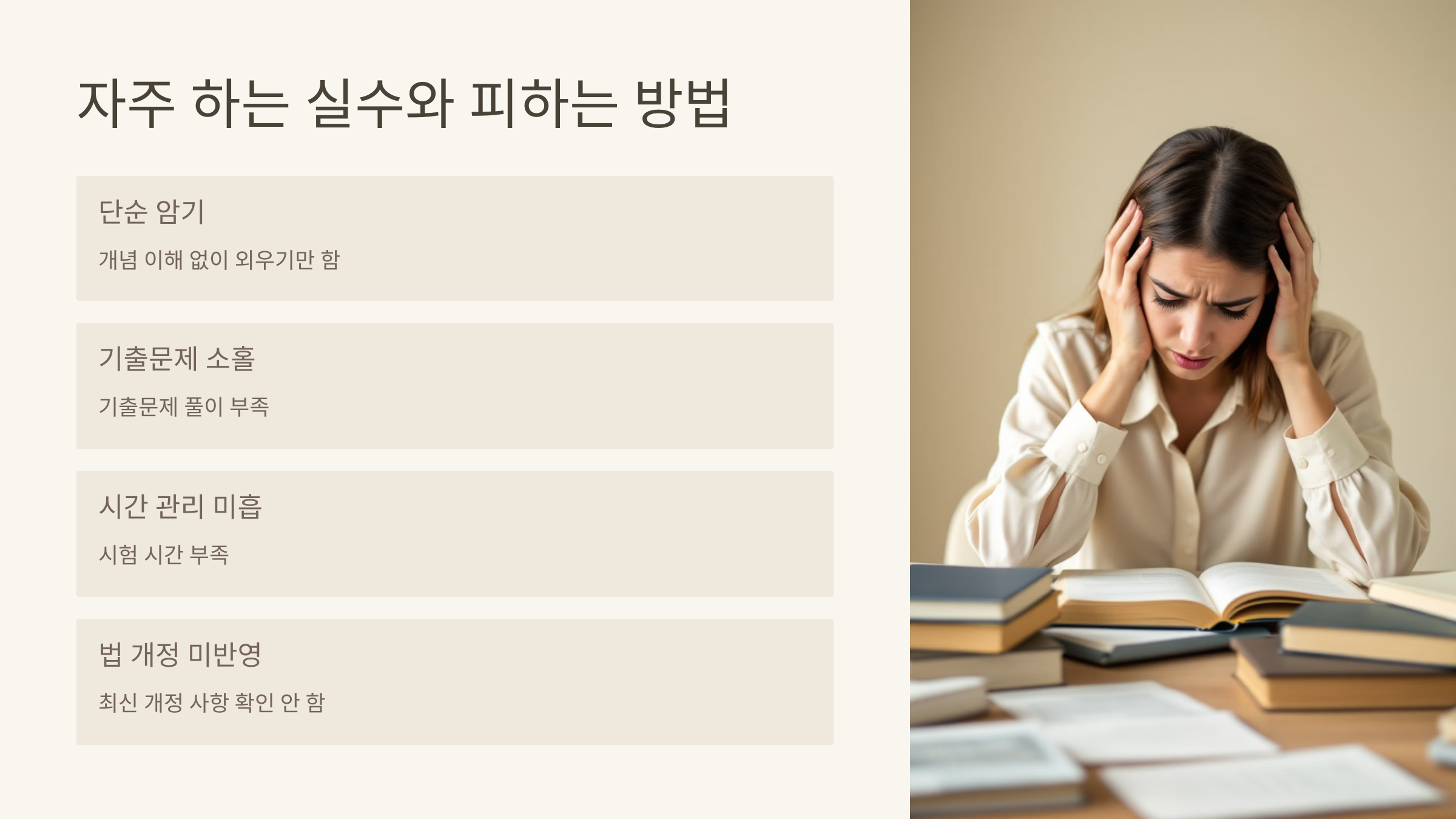 자주 하는 실수와 피하는 방법