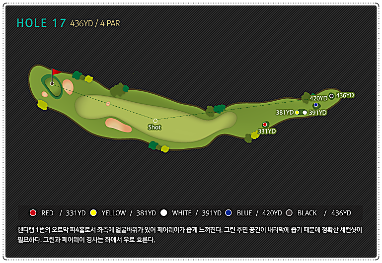 페럼CC 서 코스 17번 홀