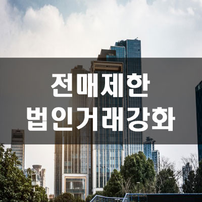  전매제한기간 강화 및  법인 주택거래 강화