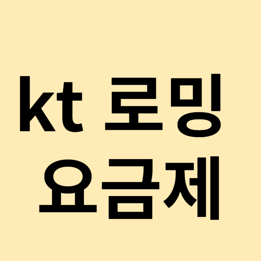 kt 로밍 요금제