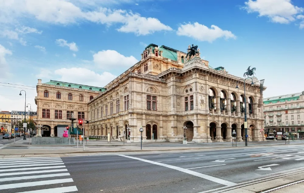 가을 여행 가기 참조은 나라 오스트리아 비엔나 국립 오페라하우스
