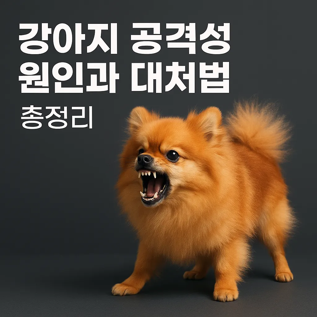 강아지 공격성 원인과 대처법 총정리