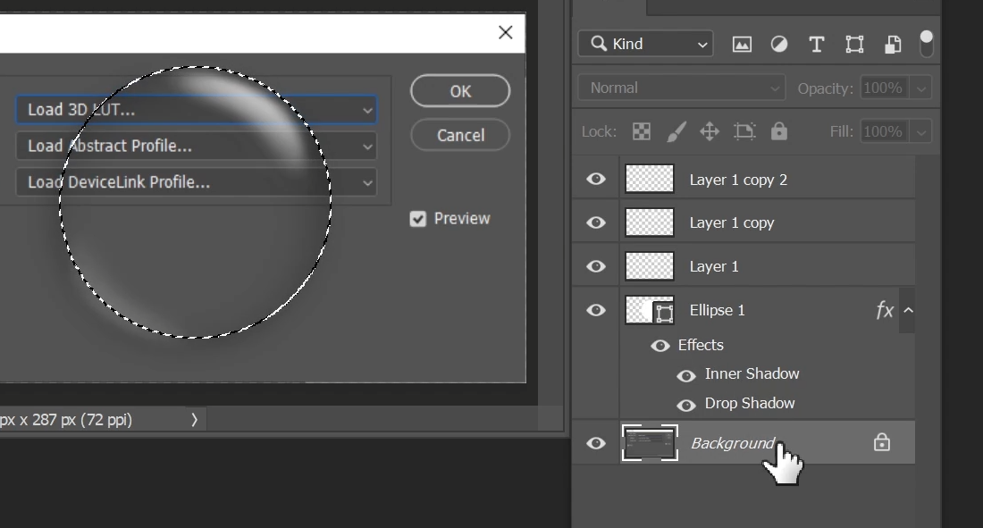 선택영역만큼 새로운 레이어를 복사