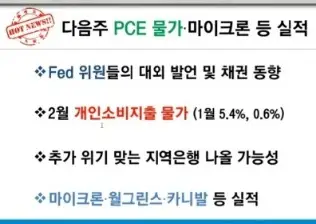 다음주미증시주요일정