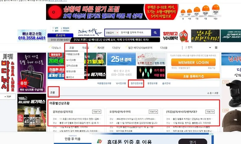 디낚 점주조황 인낚 부낚 어부지리 바다낚시_3