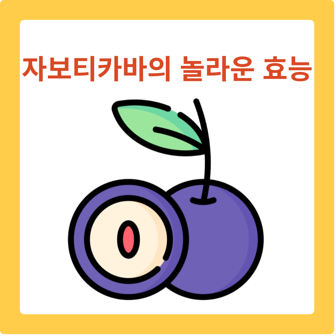  자보티카바의 놀라운 효능: 건강을 위한 자연의 선물