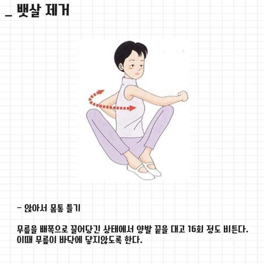  뱃살,군살 예쁜 일자 배 만들어주는 하루 6가지 동작, 이것만 하면 올여름 걱정없음