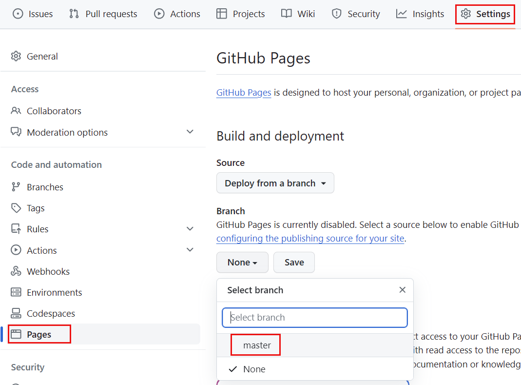 깃허브 Github Pages로 HTML 배포하기 (오류 해결) — 나스코드 개발 블로그